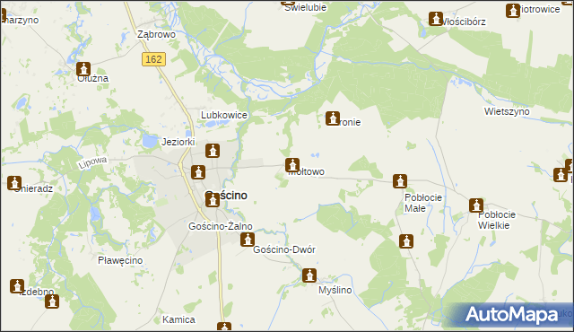 mapa Mołtowo, Mołtowo na mapie Targeo