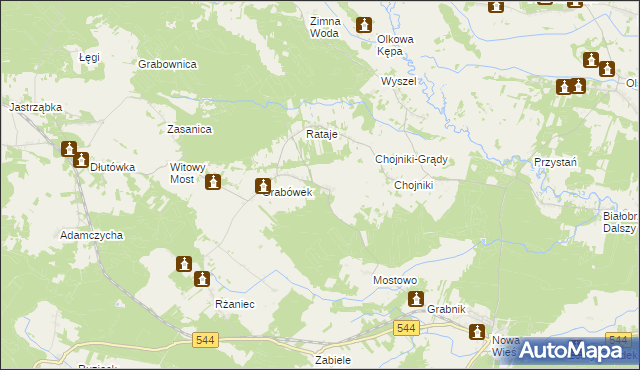 mapa Mostówek, Mostówek na mapie Targeo