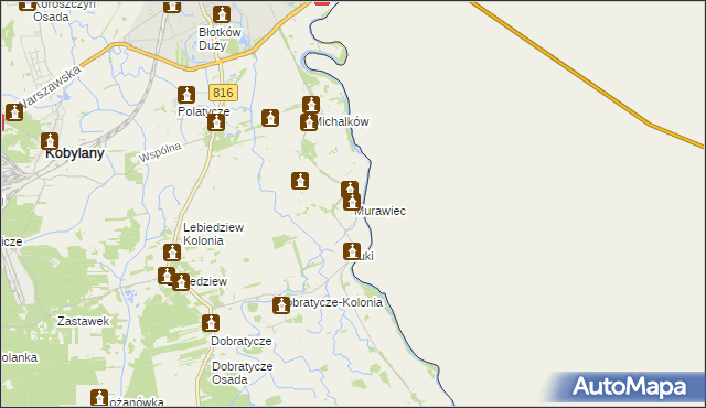 mapa Murawiec, Murawiec na mapie Targeo