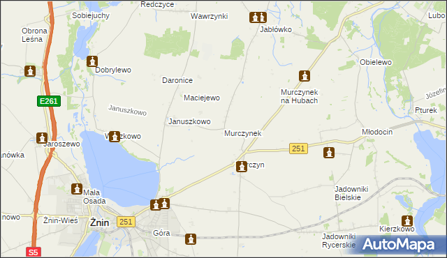 mapa Murczynek, Murczynek na mapie Targeo