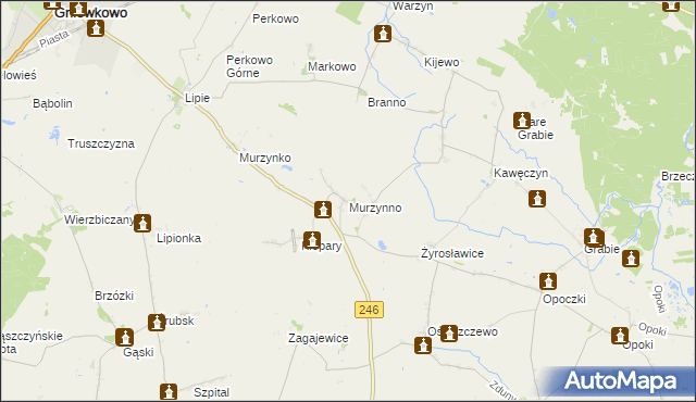 mapa Murzynno, Murzynno na mapie Targeo