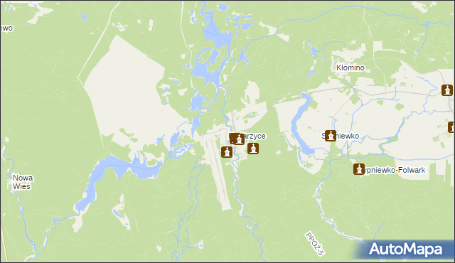 mapa Nadarzyce gmina Jastrowie, Nadarzyce gmina Jastrowie na mapie Targeo