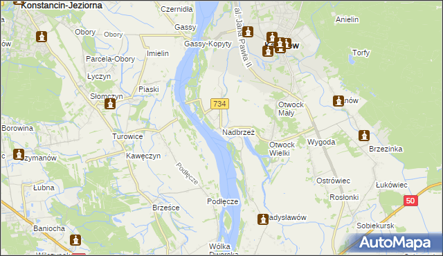 mapa Nadbrzeż, Nadbrzeż na mapie Targeo