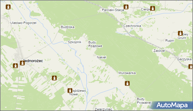 mapa Nakieł, Nakieł na mapie Targeo