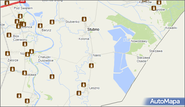 mapa Nakło gmina Stubno, Nakło gmina Stubno na mapie Targeo
