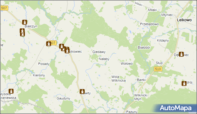 mapa Nałaby, Nałaby na mapie Targeo