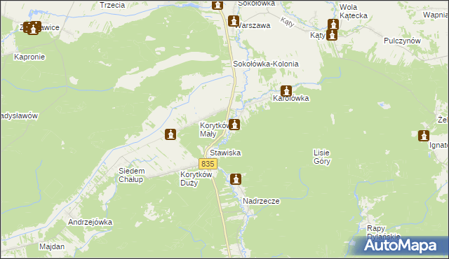 mapa Niemirów gmina Frampol, Niemirów gmina Frampol na mapie Targeo