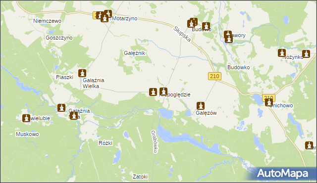 mapa Niepoględzie, Niepoględzie na mapie Targeo