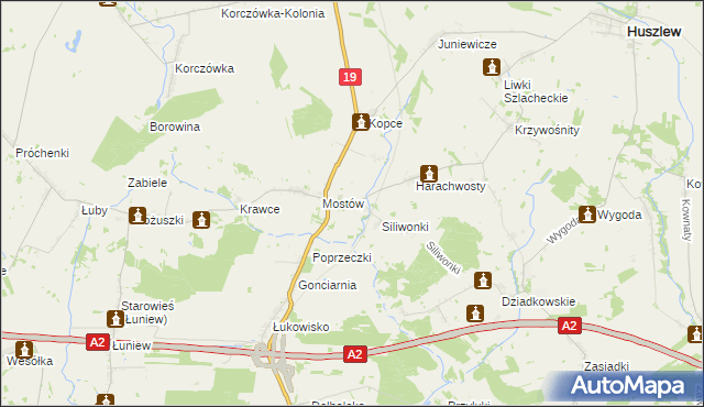 mapa Nieznanki, Nieznanki na mapie Targeo