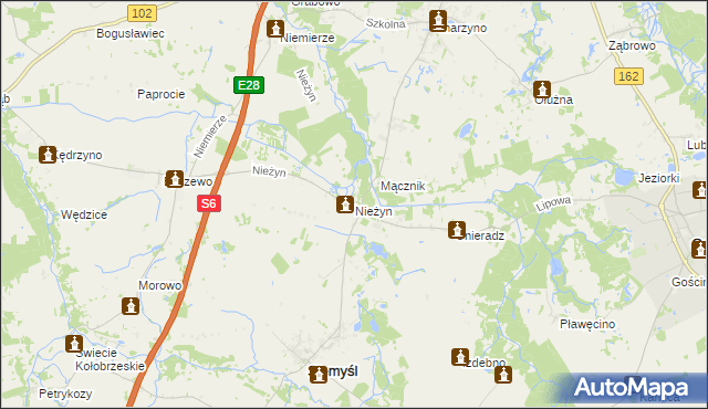 mapa Nieżyn, Nieżyn na mapie Targeo