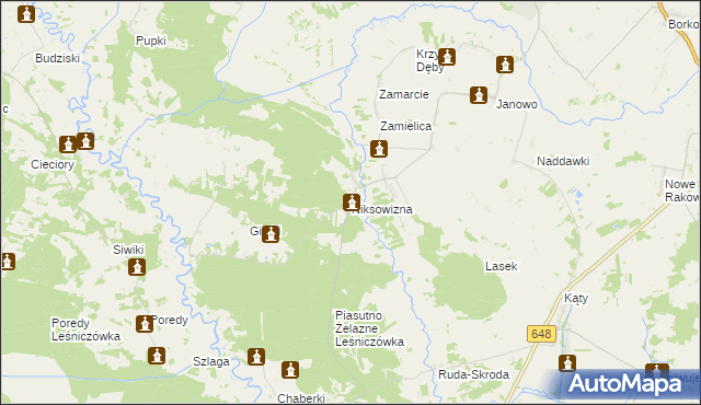 mapa Niksowizna, Niksowizna na mapie Targeo