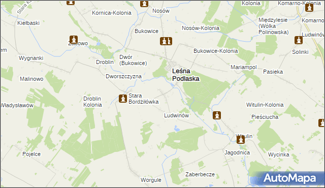 mapa Nowa Bordziłówka, Nowa Bordziłówka na mapie Targeo