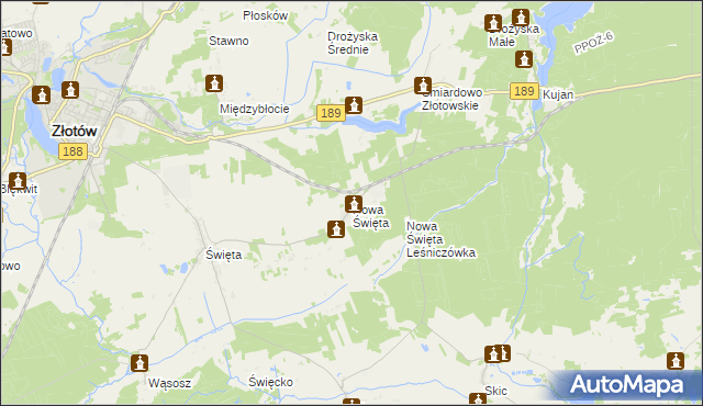 mapa Nowa Święta, Nowa Święta na mapie Targeo