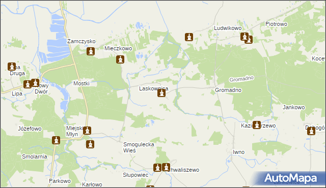 mapa Nowa Wieś Notecka, Nowa Wieś Notecka na mapie Targeo