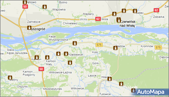 mapa Nowa Wieś-Śladów, Nowa Wieś-Śladów na mapie Targeo