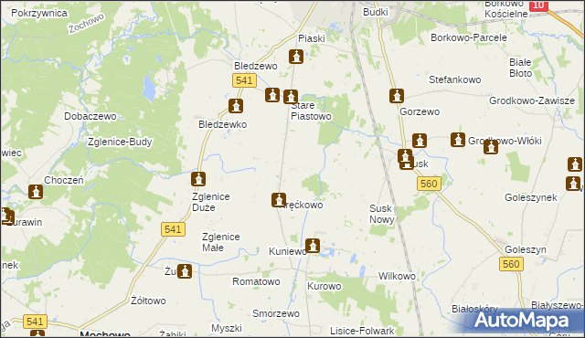 mapa Nowe Piastowo, Nowe Piastowo na mapie Targeo