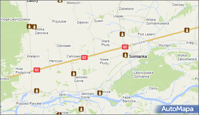 mapa Nowe Płudy, Nowe Płudy na mapie Targeo