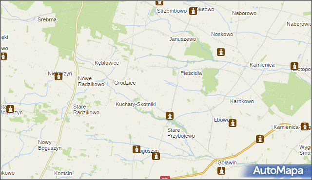 mapa Nowe Przybojewo, Nowe Przybojewo na mapie Targeo