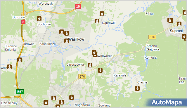 mapa Nowodworce, Nowodworce na mapie Targeo