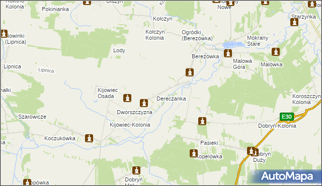 mapa Nowosiółki gmina Zalesie, Nowosiółki gmina Zalesie na mapie Targeo