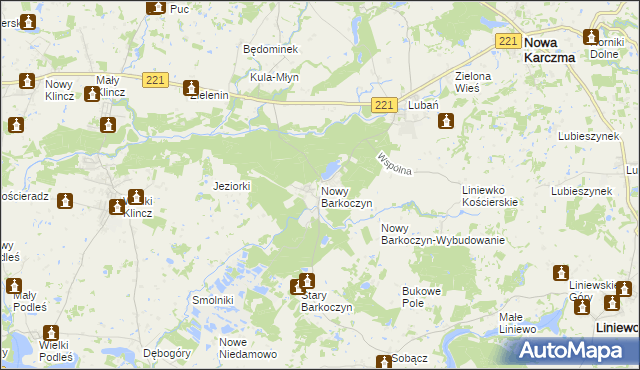 mapa Nowy Barkoczyn, Nowy Barkoczyn na mapie Targeo