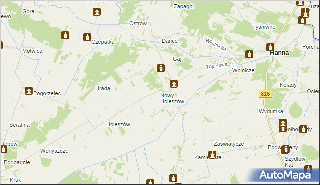 mapa Nowy Holeszów, Nowy Holeszów na mapie Targeo