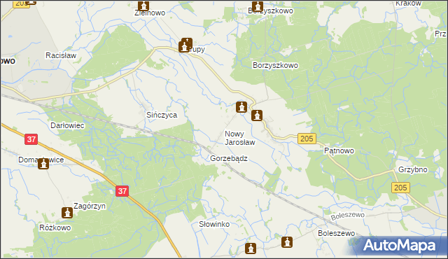 mapa Nowy Jarosław, Nowy Jarosław na mapie Targeo