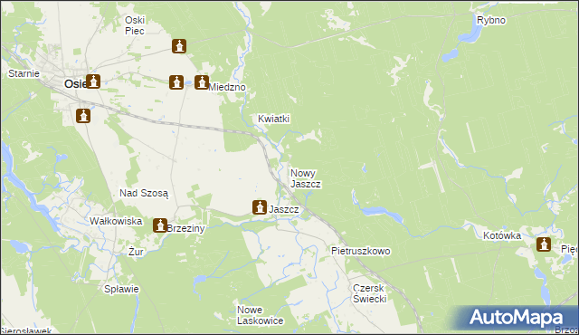 mapa Nowy Jaszcz, Nowy Jaszcz na mapie Targeo