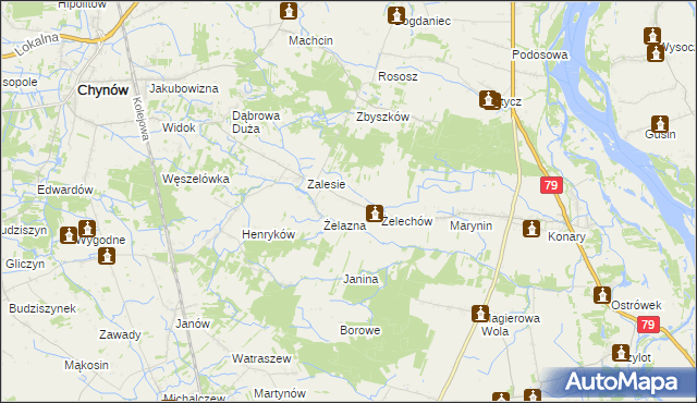 mapa Nowy Żelechów, Nowy Żelechów na mapie Targeo