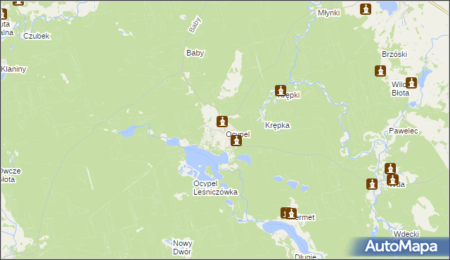 mapa Ocypel, Ocypel na mapie Targeo