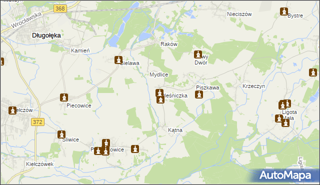 mapa Oleśniczka, Oleśniczka na mapie Targeo