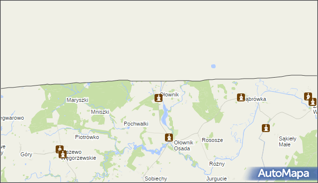 mapa Ołownik, Ołownik na mapie Targeo