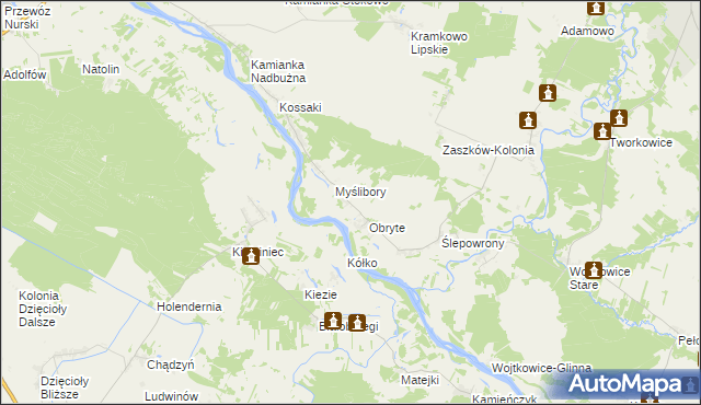 mapa Ołowskie, Ołowskie na mapie Targeo