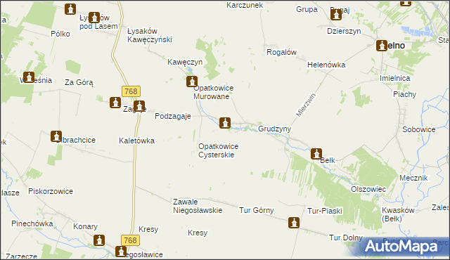 mapa Opatkowice Pojałowskie, Opatkowice Pojałowskie na mapie Targeo