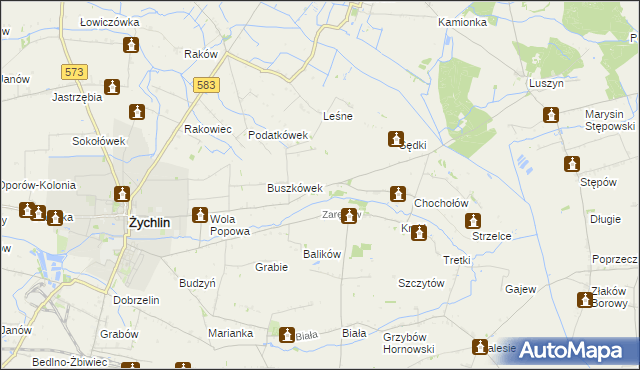 mapa Orątki Dolne, Orątki Dolne na mapie Targeo