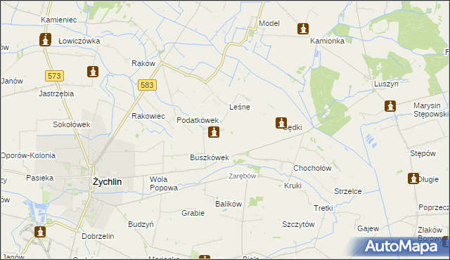 mapa Orątki Górne, Orątki Górne na mapie Targeo