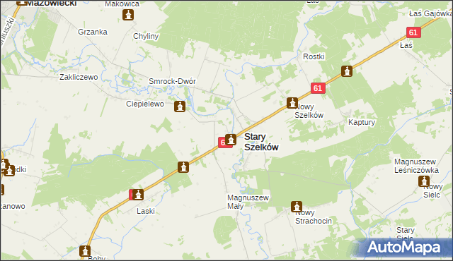 mapa Orzyc, Orzyc na mapie Targeo