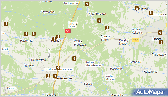 mapa Osęczyzna, Osęczyzna na mapie Targeo