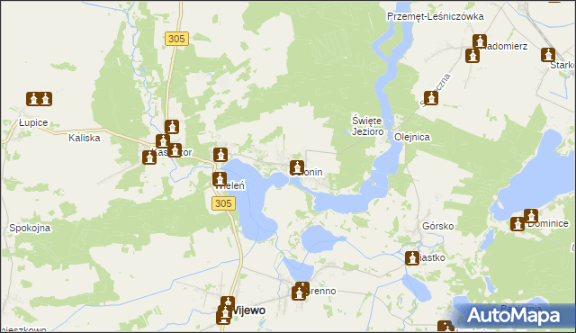 mapa Osłonin, Osłonin na mapie Targeo