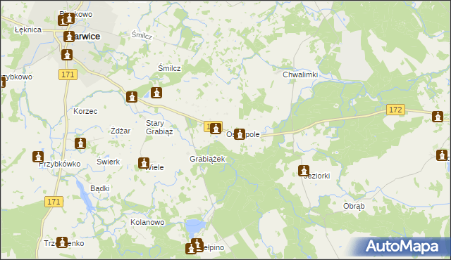 mapa Ostropole, Ostropole na mapie Targeo