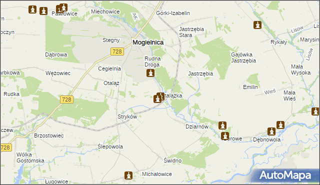 mapa Otalążka, Otalążka na mapie Targeo