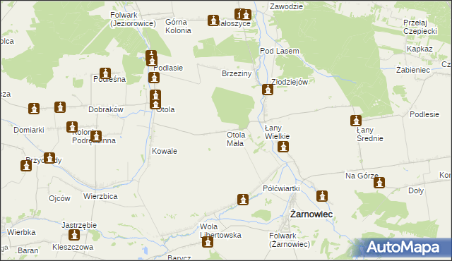 mapa Otola Mała, Otola Mała na mapie Targeo