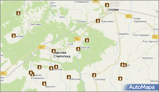 mapa Otowice, Otowice na mapie Targeo