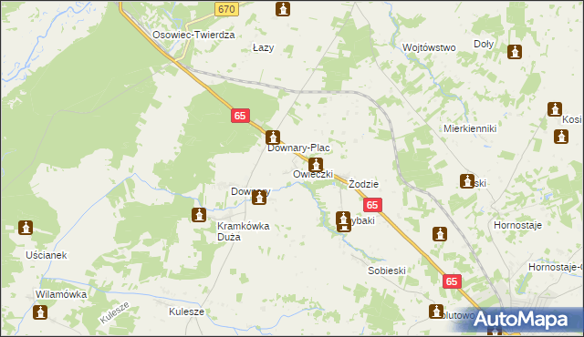 mapa Owieczki gmina Goniądz, Owieczki gmina Goniądz na mapie Targeo