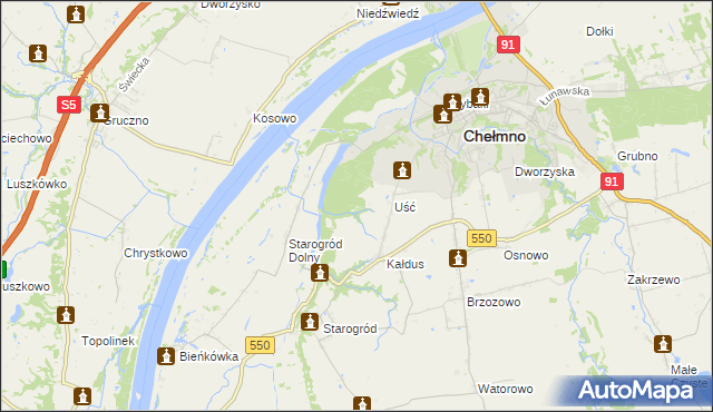 mapa Panieński Ostrów, Panieński Ostrów na mapie Targeo