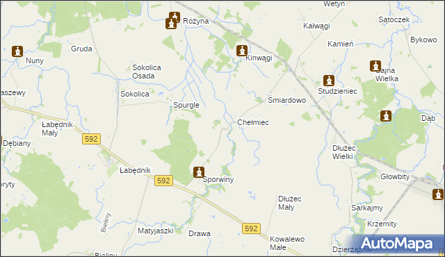 mapa Pasławki, Pasławki na mapie Targeo