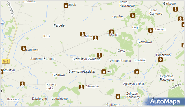 mapa Pełki, Pełki na mapie Targeo