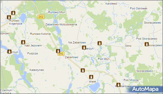 mapa Pęperzyn, Pęperzyn na mapie Targeo