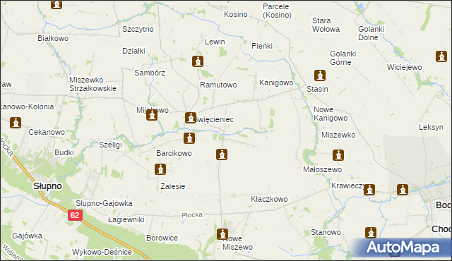 mapa Pepłowo gmina Bodzanów, Pepłowo gmina Bodzanów na mapie Targeo