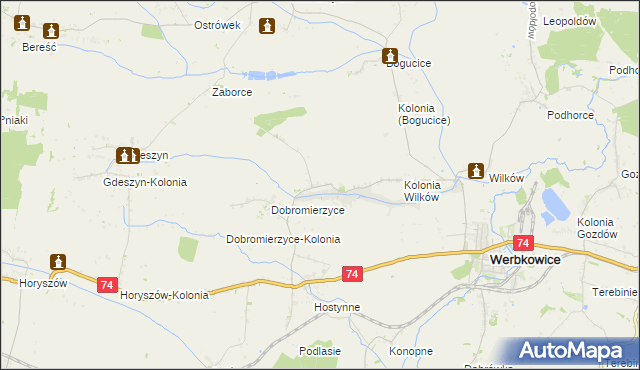 mapa Peresołowice, Peresołowice na mapie Targeo